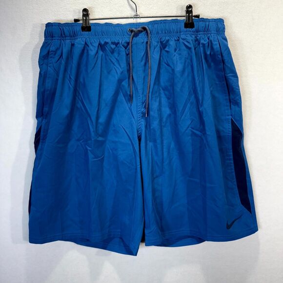 Nike Swim $52 Mens Blue Lined Swim‎ Trunks Size XL NEW - Picture 1 of 11